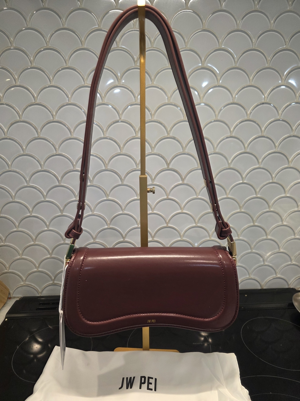 JW PEI Burgundy Shoulder Bag